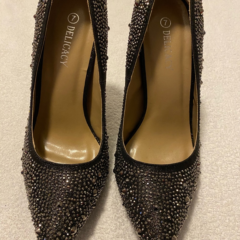 Brand New Glamorous Sparkly Heels By DELICACY - box 14 - Picture 2 of 8